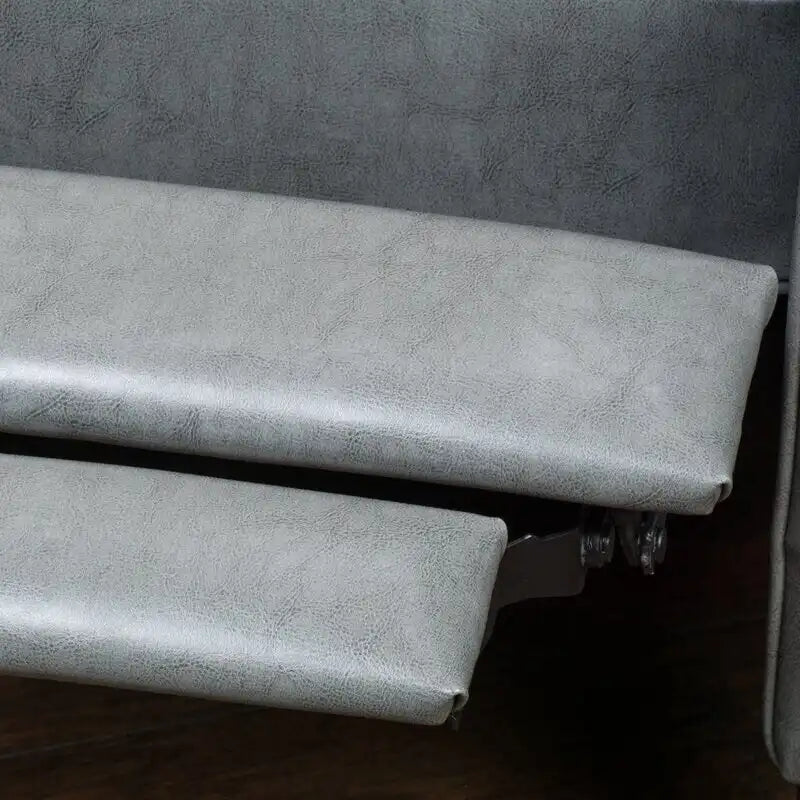 Sillón reclinable manual tipo club de 26.75 de ancho, con brazos enrollados y acolchado mullido para mayor comodidad, gris oscuro
