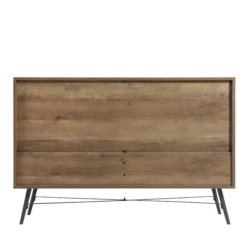 Mueble para TV estilo rústico de 47.24 con 6 cajones profundos de almacenamiento para la sala