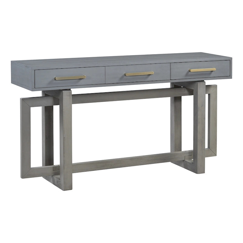 Consolle moderna da 57 con tre cassetti e design unico delle gambe per ingresso, corridoio e soggiorno