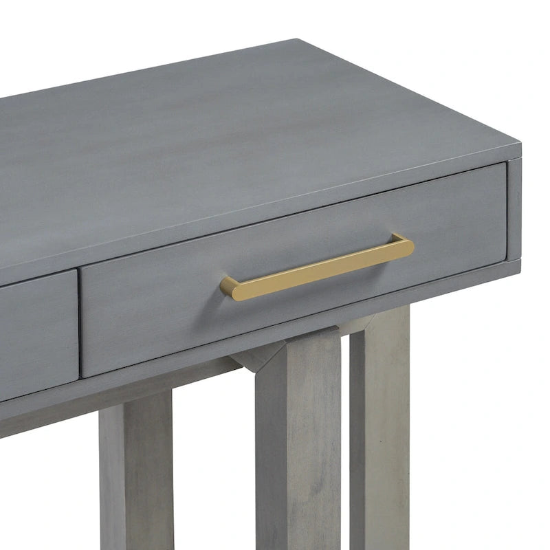 Consolle moderna da 57 con tre cassetti e design unico delle gambe per ingresso, corridoio e soggiorno