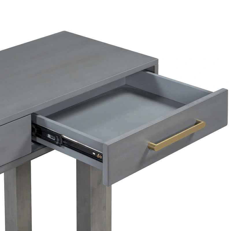 Consolle moderna da 57 con tre cassetti e design unico delle gambe per ingresso, corridoio e soggiorno