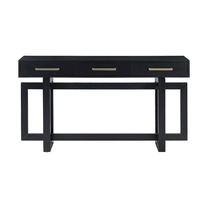 Consolle moderna da 57 con tre cassetti e design unico delle gambe per ingresso, corridoio e soggiorno