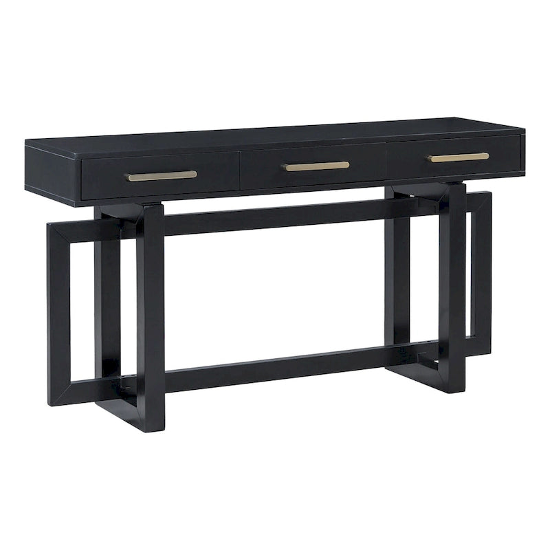 Consolle moderna da 57 con tre cassetti e design unico delle gambe per ingresso, corridoio e soggiorno