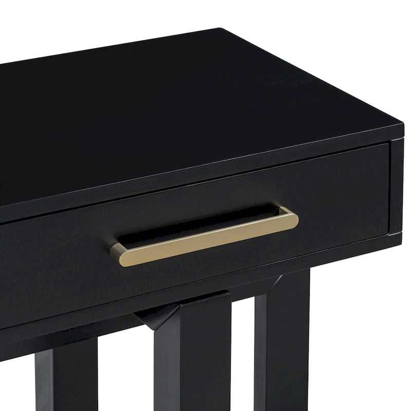 Consolle moderna da 57 con tre cassetti e design unico delle gambe per ingresso, corridoio e soggiorno