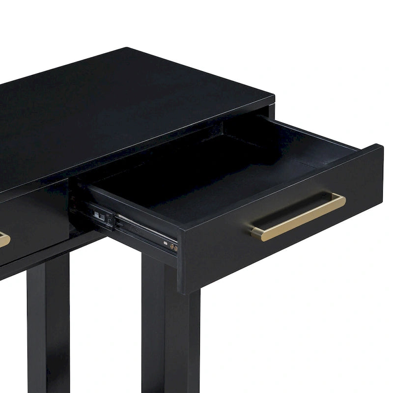 Consolle moderna da 57 con tre cassetti e design unico delle gambe per ingresso, corridoio e soggiorno