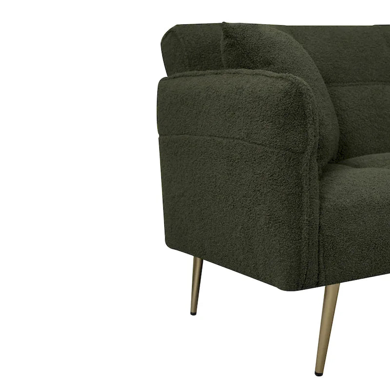 Sofá cama doble convertible con reposabrazos plegables - 31.10 x 70.00 x 31.49