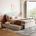 Letto contenitore imbottito con letto estraibile