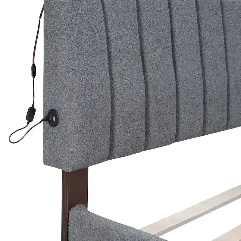 Letto contenitore imbottito con letto estraibile