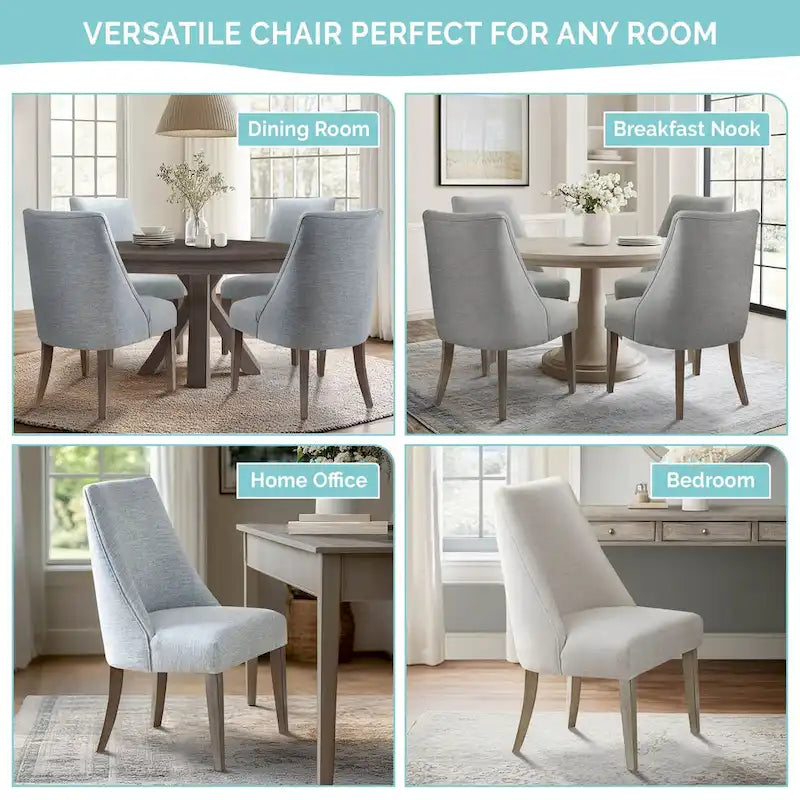 Set di 2 sedie da pranzo imbottite Winfield