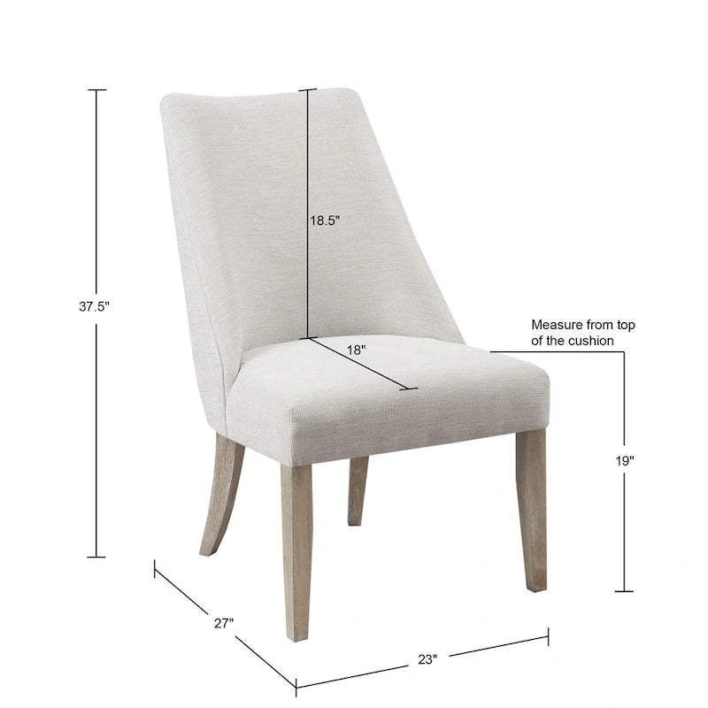 Set di 2 sedie da pranzo imbottite Winfield