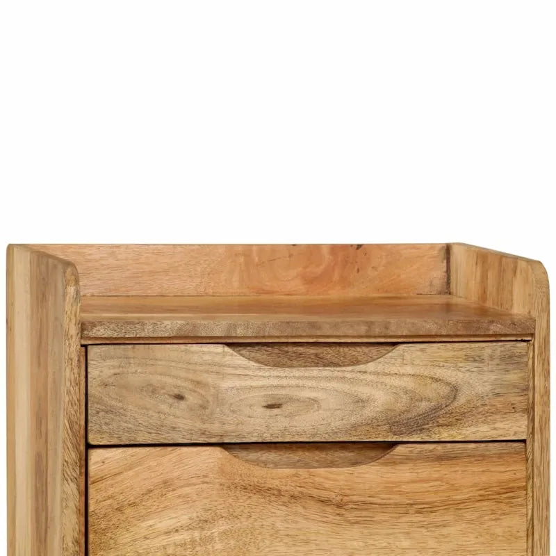 Szafka nocna z litego drewna mango, 15.7x11.8x23.4