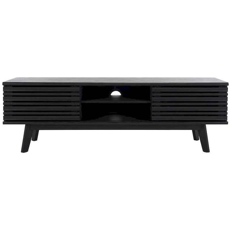 Mobile TV contenitore in noce da 59 pollici - 59 W x 15 L x 19 H - 59Wx15Dx19H
