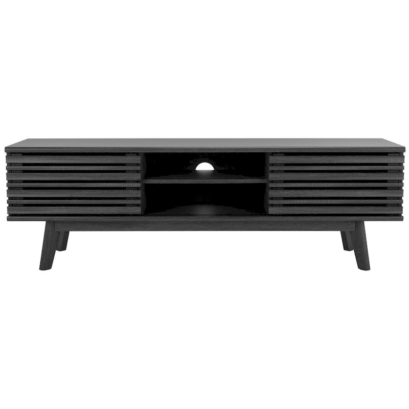 Mobile TV contenitore in noce da 59 pollici - 59 W x 15 L x 19 H - 59Wx15Dx19H