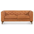 Sofa do mieszkania 74 - pełnoziarnista naturalna skóra włoska