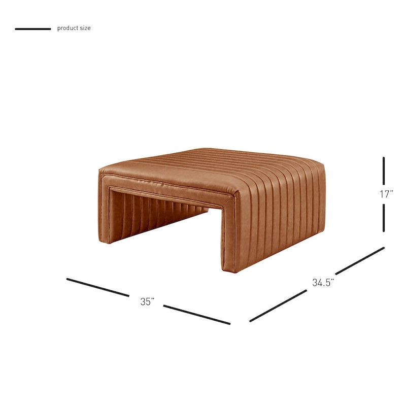 Mesa de centro de cuero sintético