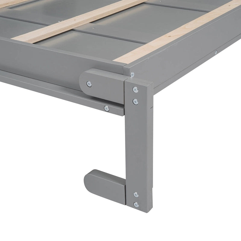 Cama abatible con estantes