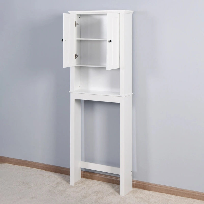 Armario de almacenamiento de madera para baño sobre el inodoro, ahorra espacio - 23.62 x 7.72 x 67.32 pulgadas