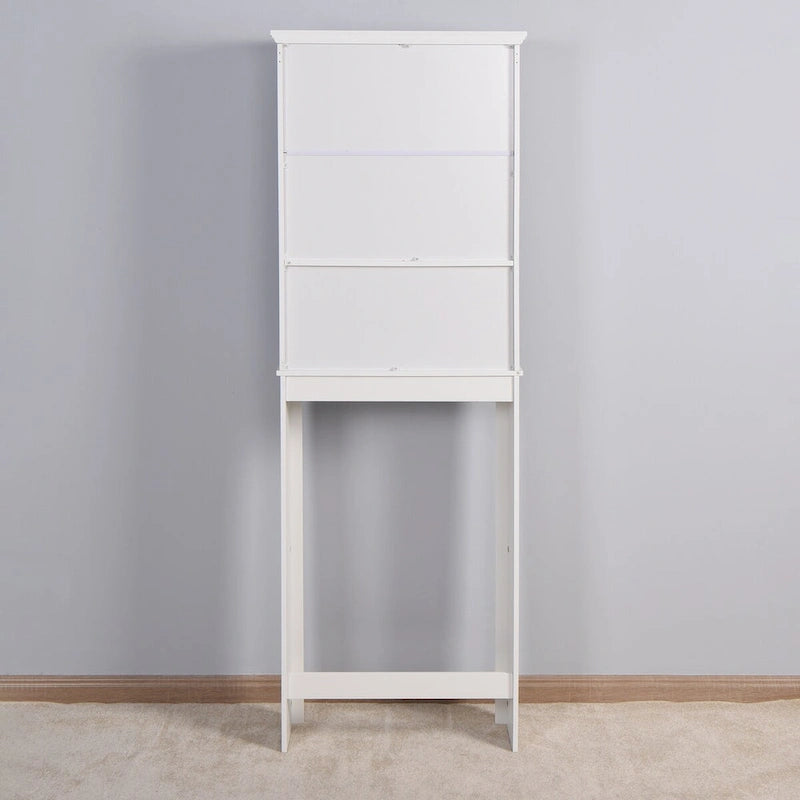 Armario de almacenamiento de madera para baño sobre el inodoro, ahorra espacio - 23.62 x 7.72 x 67.32 pulgadas