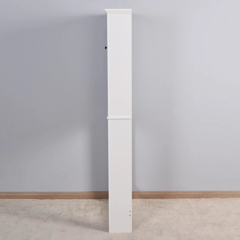 Armario de almacenamiento de madera para baño sobre el inodoro, ahorra espacio - 23.62 x 7.72 x 67.32 pulgadas