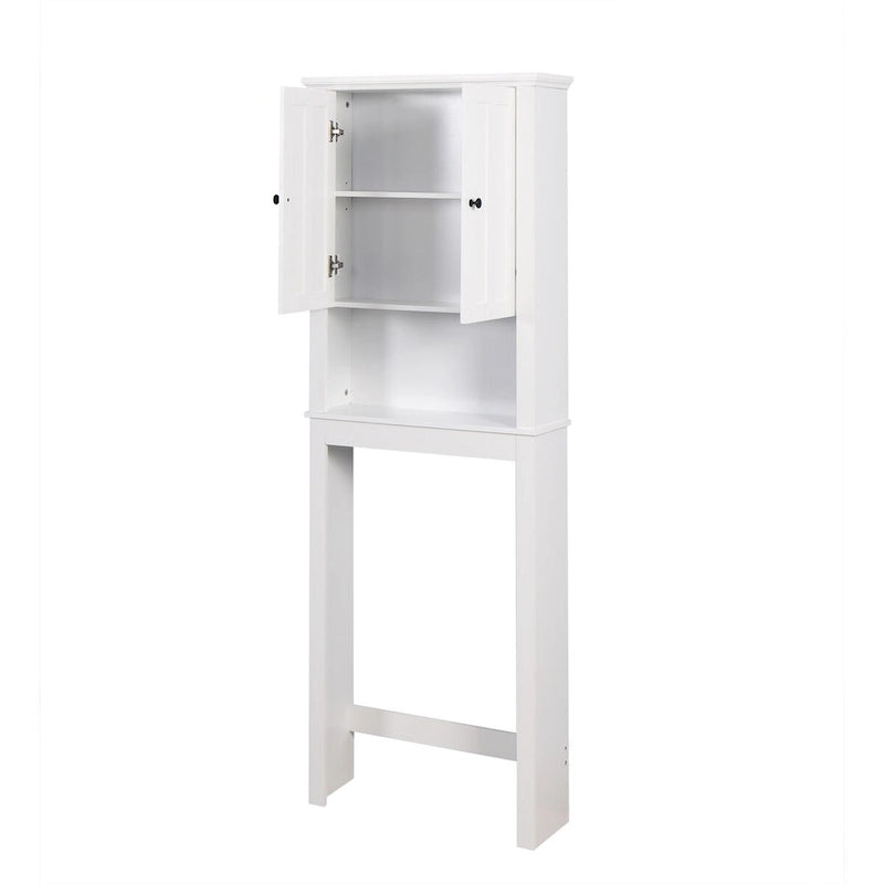 Armario de almacenamiento de madera para baño sobre el inodoro, ahorra espacio - 23.62 x 7.72 x 67.32 pulgadas