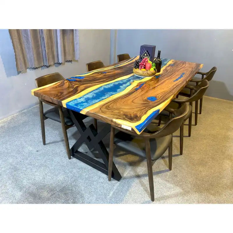 Mesa de comedor de epoxi de 90