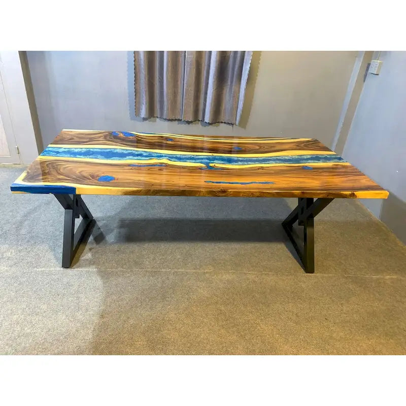 Mesa de comedor de epoxi de 90