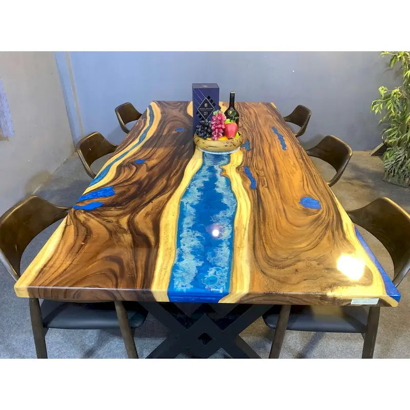 Mesa de comedor de epoxi de 90