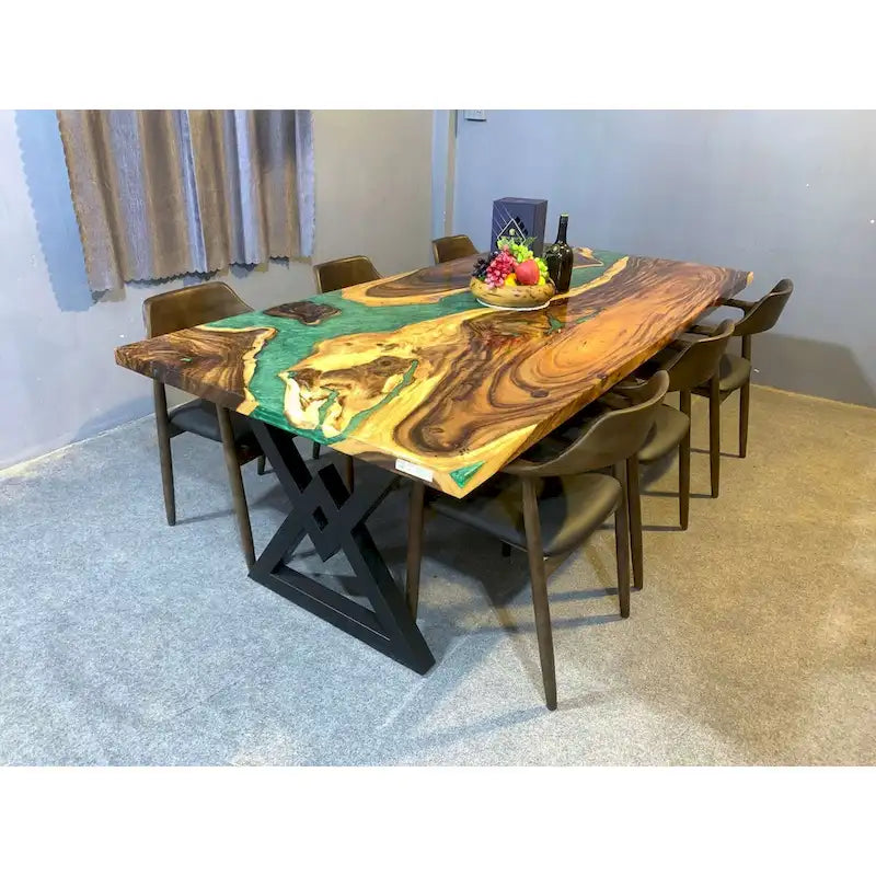 Mesa de comedor de epoxi de 90