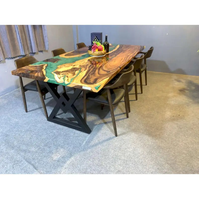Mesa de comedor de epoxi de 90
