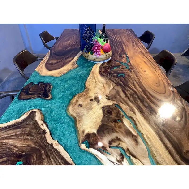 Mesa de comedor de epoxi de 90