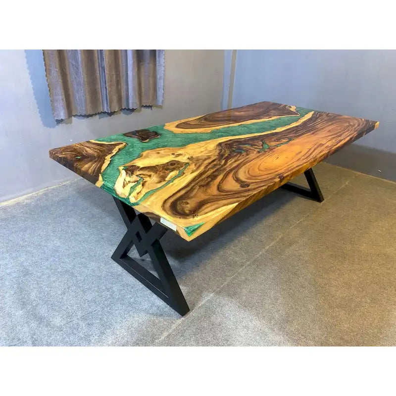 Mesa de comedor de epoxi de 90