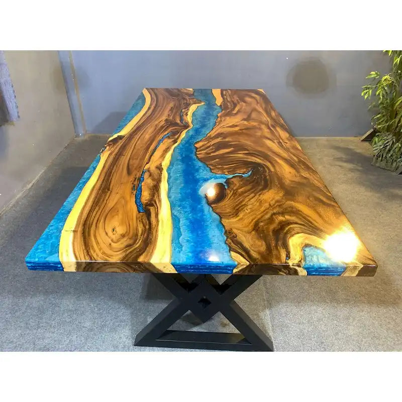 Mesa de comedor de epoxi de 90