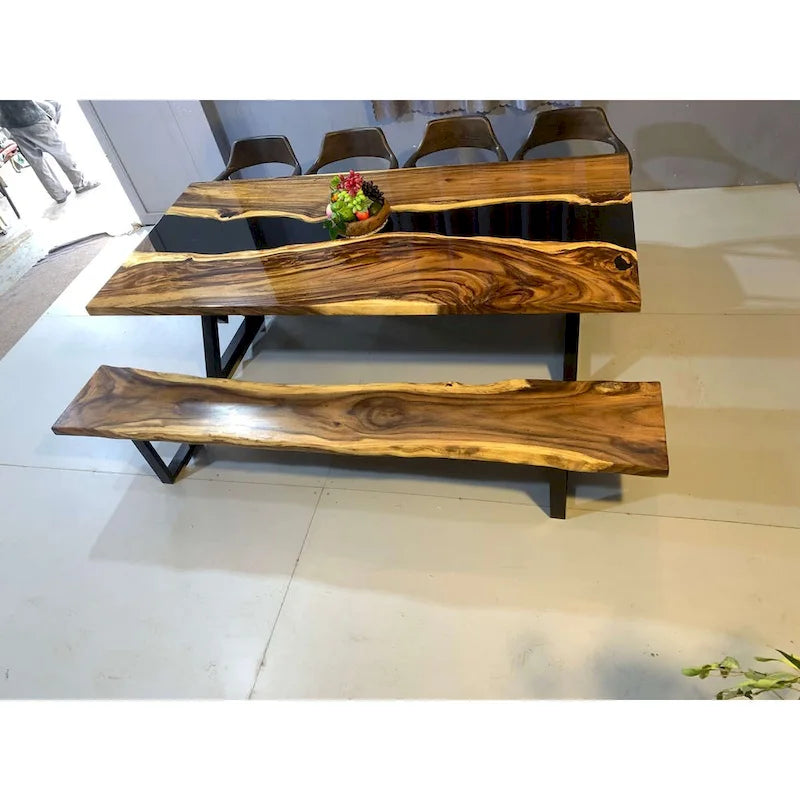 Mesa de comedor de epoxi de 90